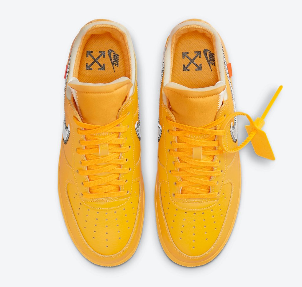 KICKS: NEW #NIKE X #OFFWHITE AIR FORCE 1 “University Gold” DETAILED #SNEAKER IMAGES.